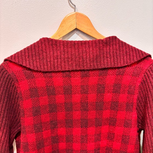 Pendleton Wool Shawl Collar Plaid Cardigan Sweater Women’s Size Medium-Petite - Picture 10 of 14